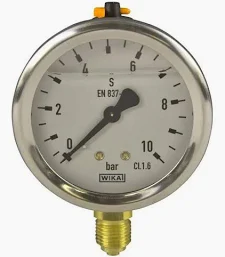 Manometro Glicerina D-63 con Racores